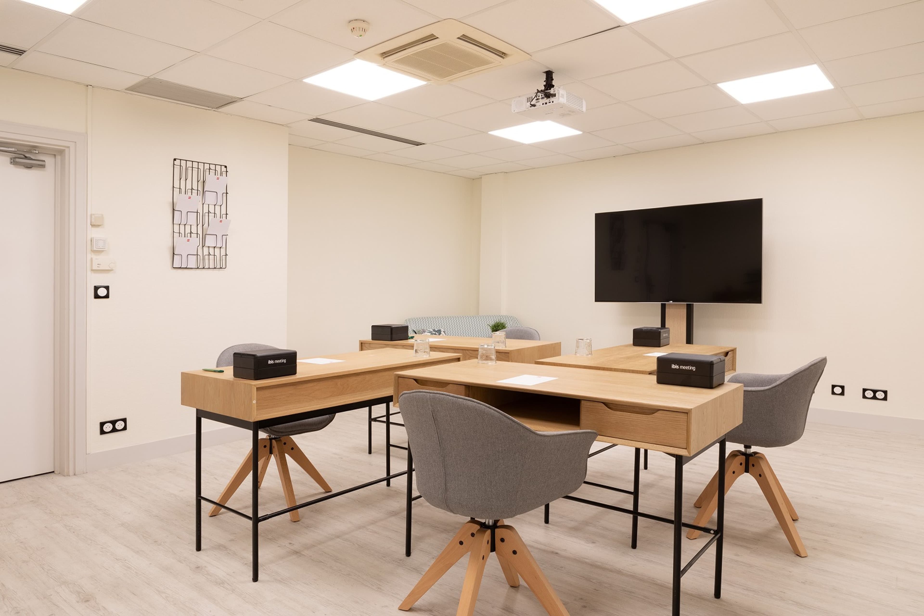 Semi-private coworking space