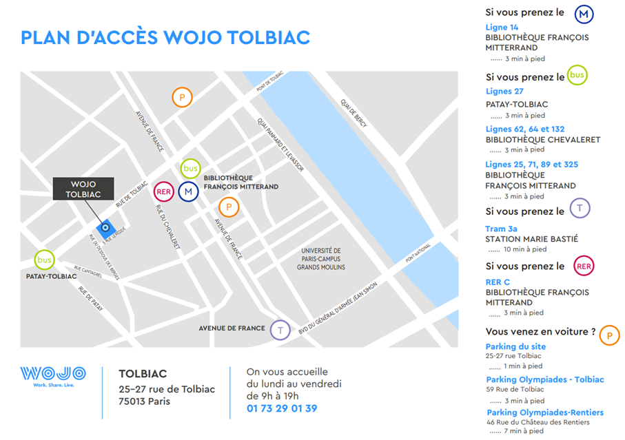 pourquoi louer ses bureaux au Wojo Tolbiac